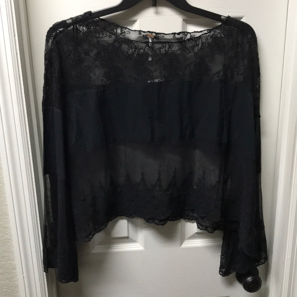 Free People Bell Sleeve Top